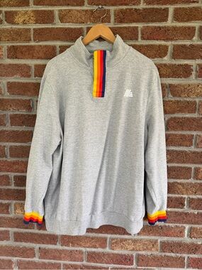 aldi pullover.  adult size xl.  zipper.  gray.  sweatshirt.